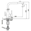 Kombi slavina FRAP F4396-39